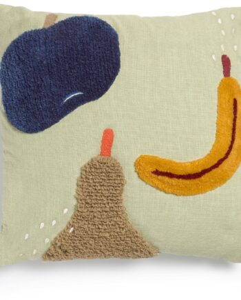 Pudebetræk 45x45 Cm Kave Home Amarantha Grønt Bomuld-akryl Nordisk Design