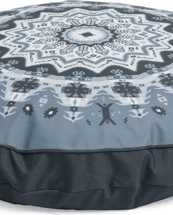 Puf Kave Home Ashleen Rund Flerfarvet Polyester ø60   H20 Cm
