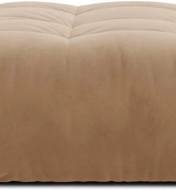Puf Micadoni Bloom Mandelbeige Casino Lion Fløjl H42ã B107ã D99 Cm Fodskammel Ekstra Siddeplads