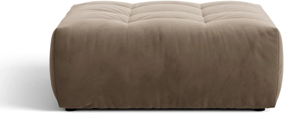Puf Micadoni Bloom Velour Casino Taupe Lys Brun   Siddepuf Og Fodskammel