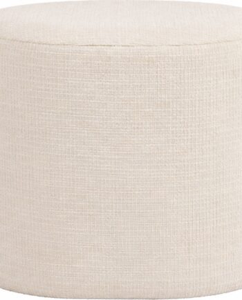 Puf     Collection Brume  Beige Tekstil  Oval 39x29x34 Cm  Fodskammel Pouf