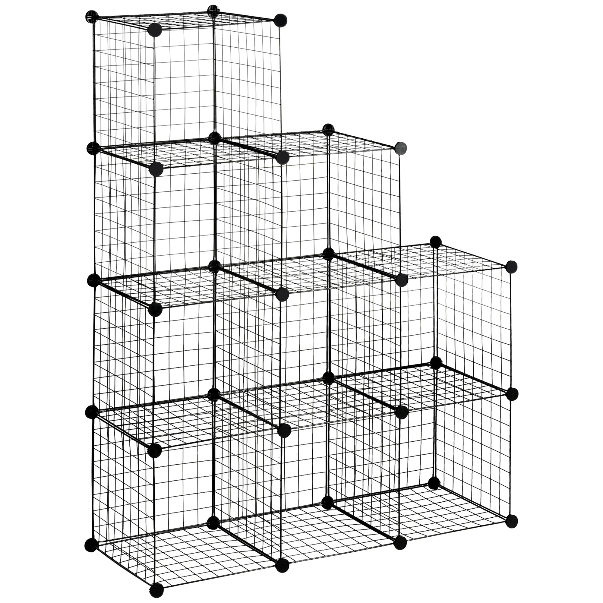 Reol  Kubehylde  Skohylde    Kuber  Modulær Konstruktion  Stål  Sort  35   35   35 Cm Pr  Kube