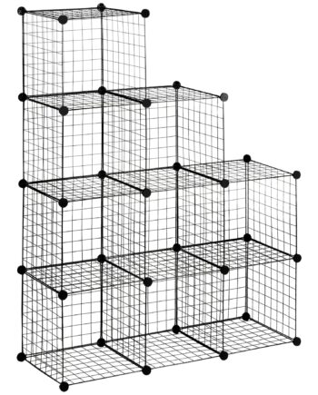 Reol  Kubehylde  Skohylde    Kuber  Modulær Konstruktion  Stål  Sort  35   35   35 Cm Pr  Kube