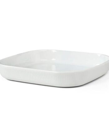 Royal Copenhagen Hvid Riflet Ovnfast Fad  30 Cm  : Erling Christensen Møbler