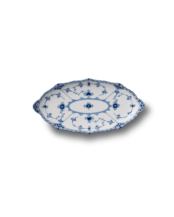 Royal Copenhagen Musselmalet Halvblonde Fad  Ovalt 24   Cm   : Erling Christensen Møbler
