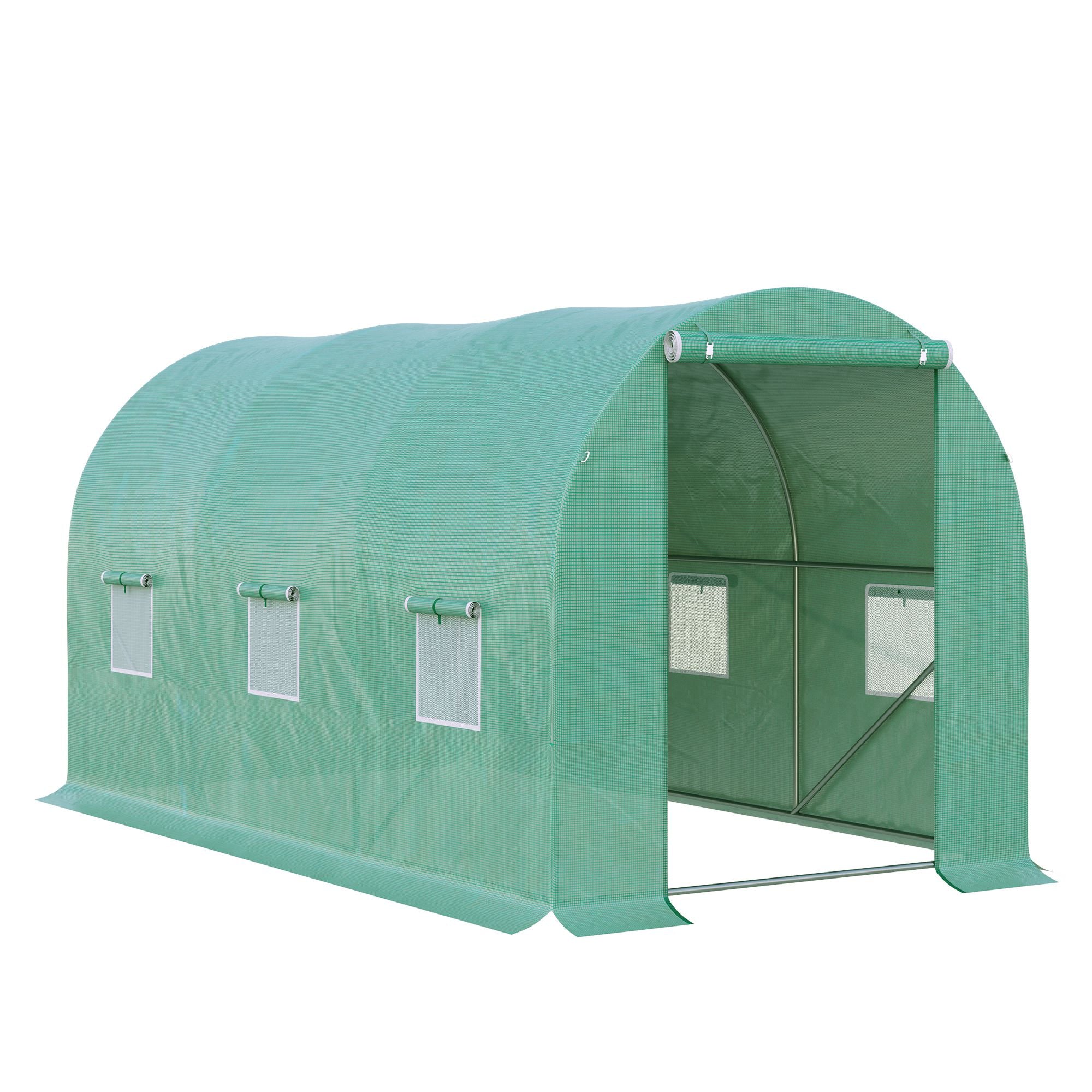 Rundbuedrivhus    Masker  Transparent Film  Metalramme    95     95     90    Grøn