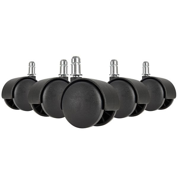 Sæt Med Glatkørende Gulvhjul Til Kontorstol 11 Mm Stift Diameter 50 Mm Svingbare Hjul Til Hårde Gulve