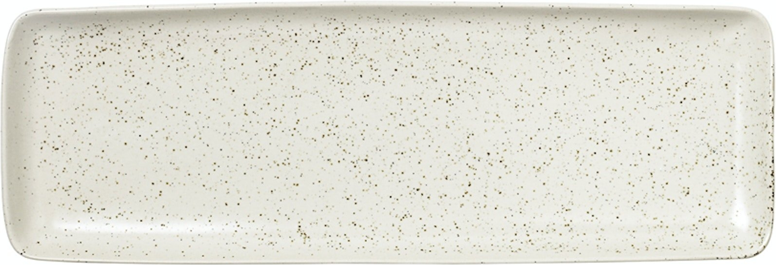 Serverings- Og Dekorationsfad Broste Copenhagen Nordic Vanilla Creme Stentøj 35x12   Cm