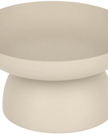 Serveringsbakke Kave Home Kaili Moderne Nordisk   Pulverlakeret Stål  Beige 14x14 Cm