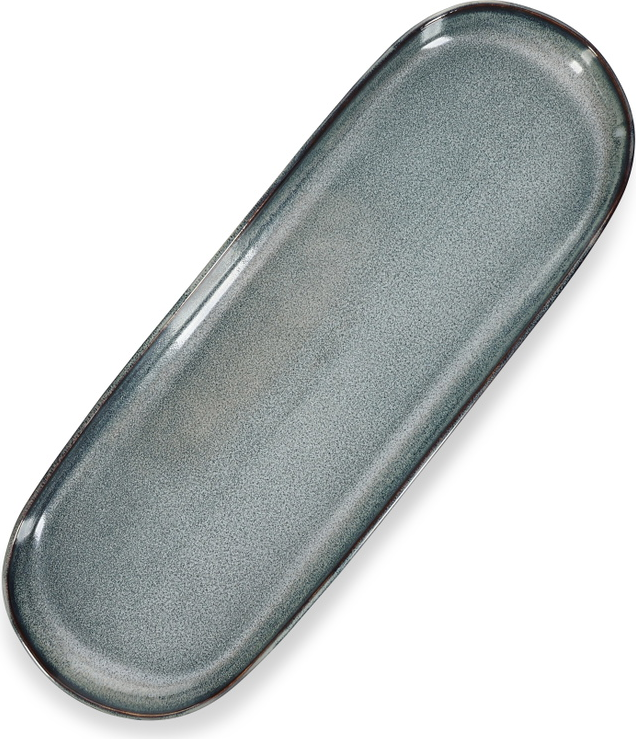 Serveringsfad Salt Pepper Meridian Ovalt 38 Cm Stentøj Med Reaktiv Glasur Multifarvet