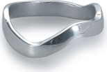 Servietringsæt     Collection Charm    Stk  Sølv Aluminium  Organisk Form    5x4   Cm
