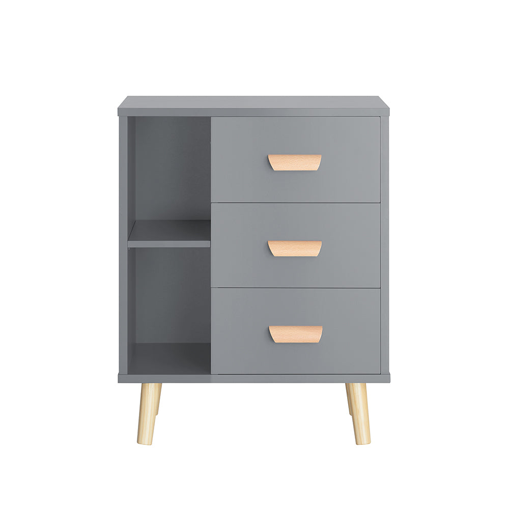 Sidebord   Retro-look  48x40x60 Cm  Grå