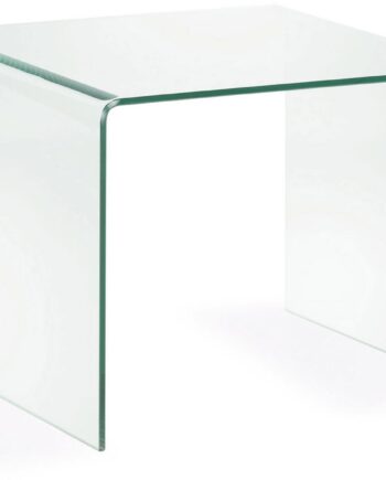 Sidebord Kave Home Burano   Hærdet Glas 45ã 60 Cm Minimalistisk Design