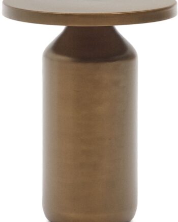 Sidebord Kave Home Malya H50   ø40   Cm   Jern Med Børstet Kobberfinish
