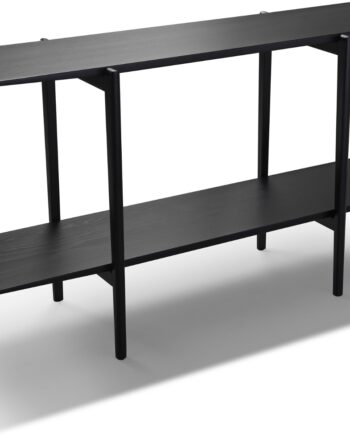 Sidebord Oscarssons Möbel Calpe   Massiv Sortbejset Ask H75   B42   L140 Cm