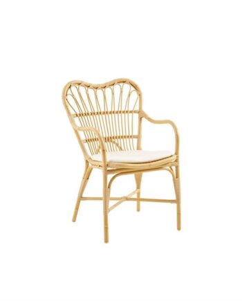 Sika Design Margret Spisebordsstol Naturel Inkl  B450 Hvid Hynde Quick Dry B450-white : Erling Christensen Møbler