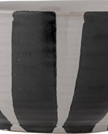 Skål Bloomingville Serina Stentøj Sort ø14 Cm   Elegant Serverings- Og Dekorationsskål