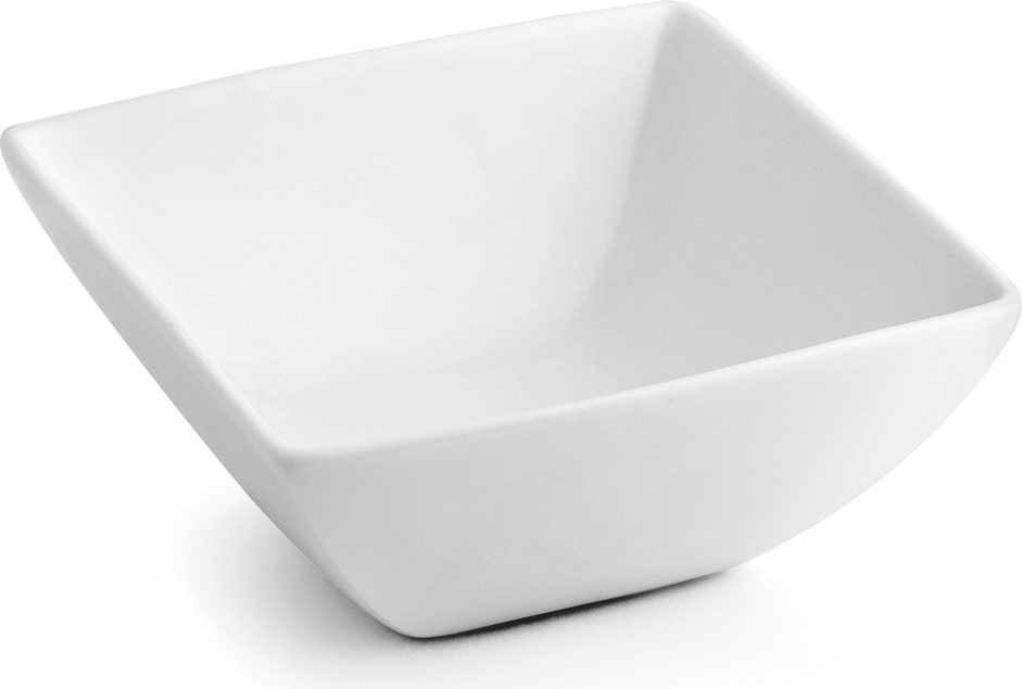 Skål Bonbistro Squito Kvadratisk New Bone China Porcelæn Hvid 18ã 18ã Cm