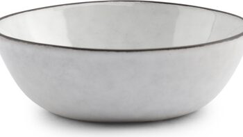 Skål     Collection Fina  Hvid Stentøj ø8   Cm   Snack- Og Dipskål
