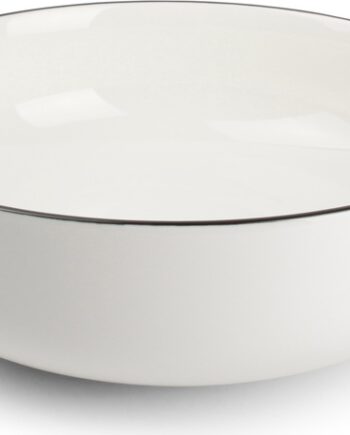 Skål     Collection Studio Base ø26 Cm Porcelæn Hvid Med Sort Kant