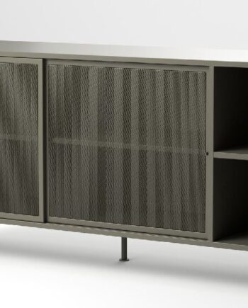 Skænk Nordique Design Veep Opbevaring Olivengrøn Metal 160x45x75 Cm