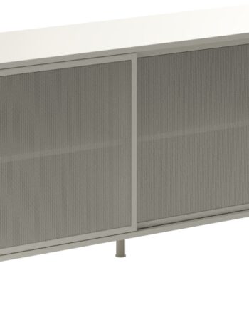 Skænk Nordique Design Veep  -dørs   Hvidt Metal H75xb160xd47 Cm