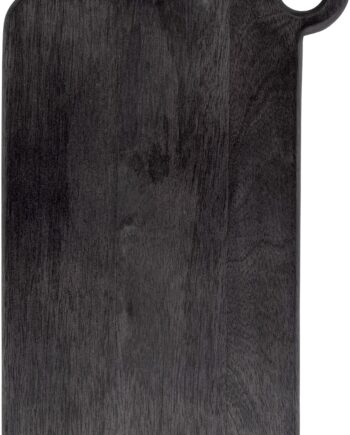 Skærebræt Bloomingville Cujo Sort Mangotræ 25x40 Cm Med øjeformet Håndtag