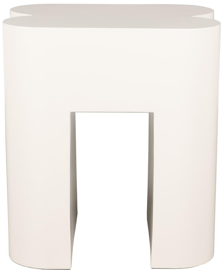 Skammel Zuiver Shape Offwhite Jernpulverlakeret Taburet 40x40x45 Cm