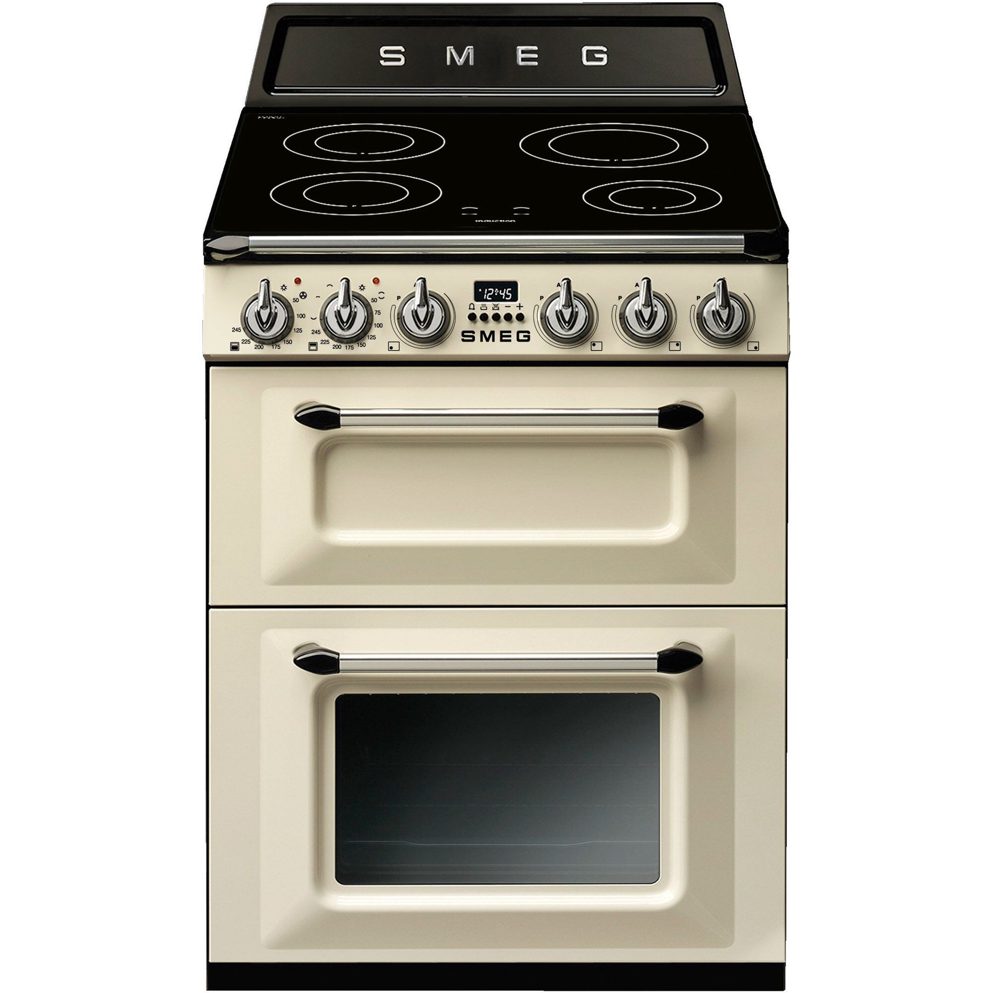 Smeg Victoria Tr62ip2 Induktionsovn 61 Liter Zoner Cremefarvet