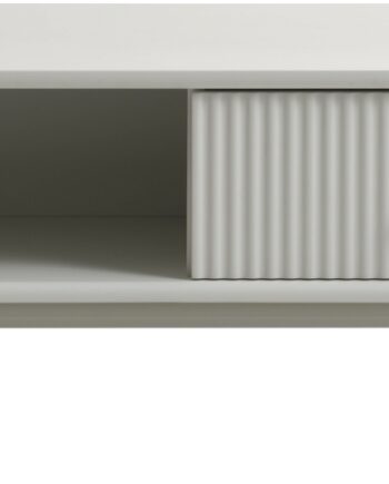 Sofabord Loungebord Nordique Design Palma Hvid 120x60x40 Cm Mdf Metal Med Opbevaring Fsc Mix 70