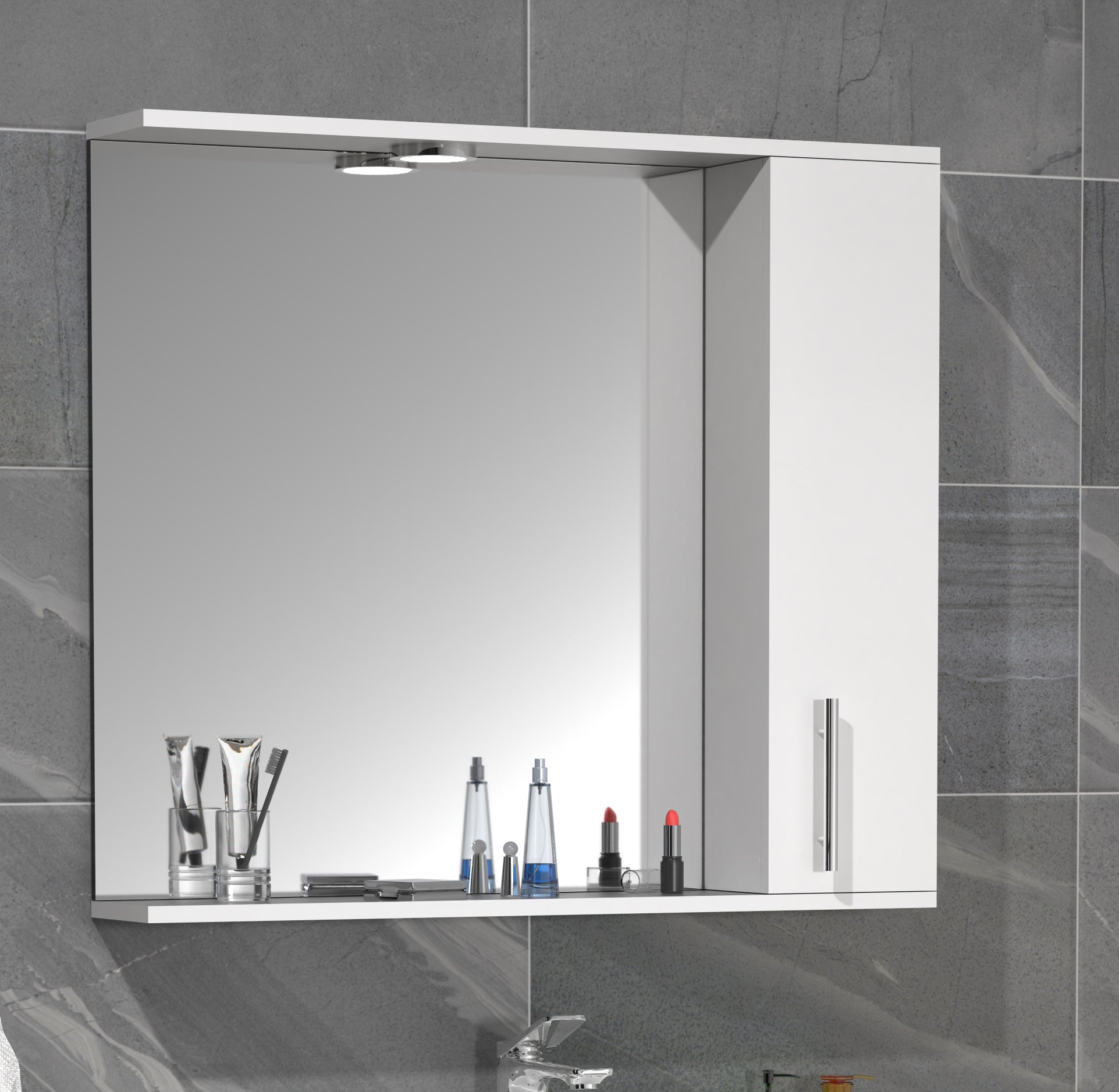 Spejlskab     71      75      14 Cm  Hvid