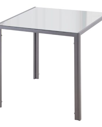 Spisebord Køkkenbord Glasbord Firkantet Bord  Glasplade  Kompakt Design  Grå