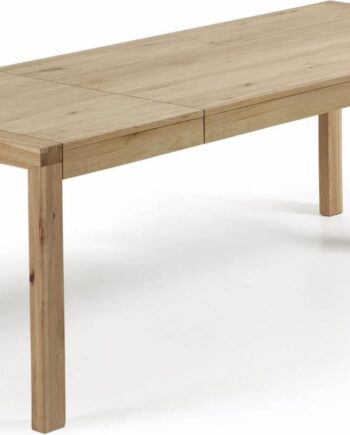 Spisebord Med Udtræk Kave Home Briva 200x100 Cm Natur Egetræ