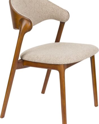 Spisebordsstol Dutchbone Babington Polstret Lysgrå Bøgetræ H80 5xb58xd56   Cm
