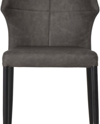 Spisebordsstol House Of Sander Runa Sort Pu-læder H83xb50xd50 Cm