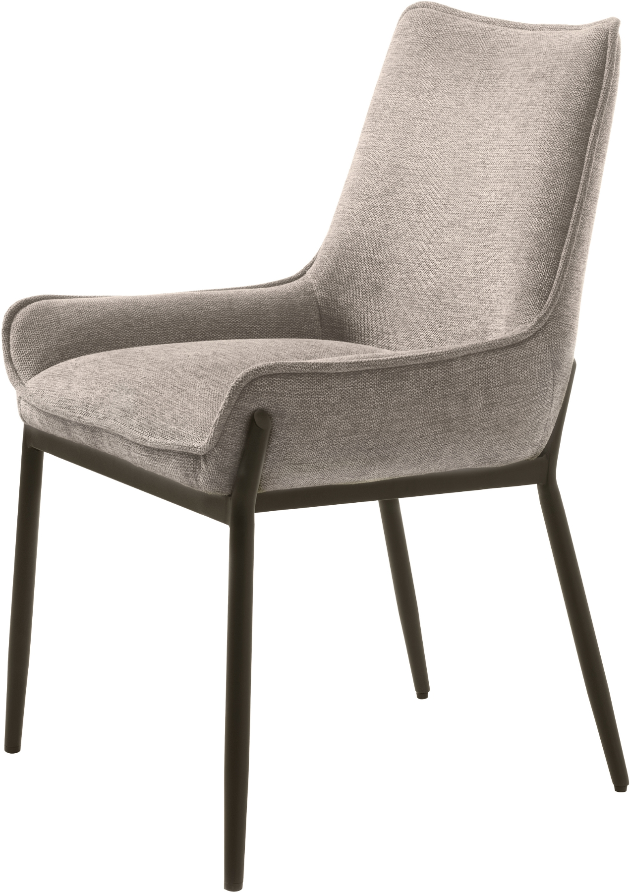 Spisebordsstol  Køkkenstol Nordique Design Calgary   Sand Sort Med Brego 31 Stof Og Sort Metal Fsc-certificeret