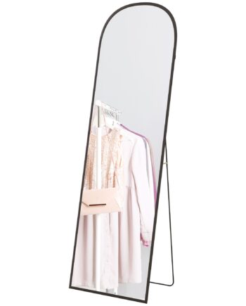 Stående Spejl Fuld Figurspejl Stort Spejl  Moderne Design  50 Cm       Cm   161   Cm  Sort