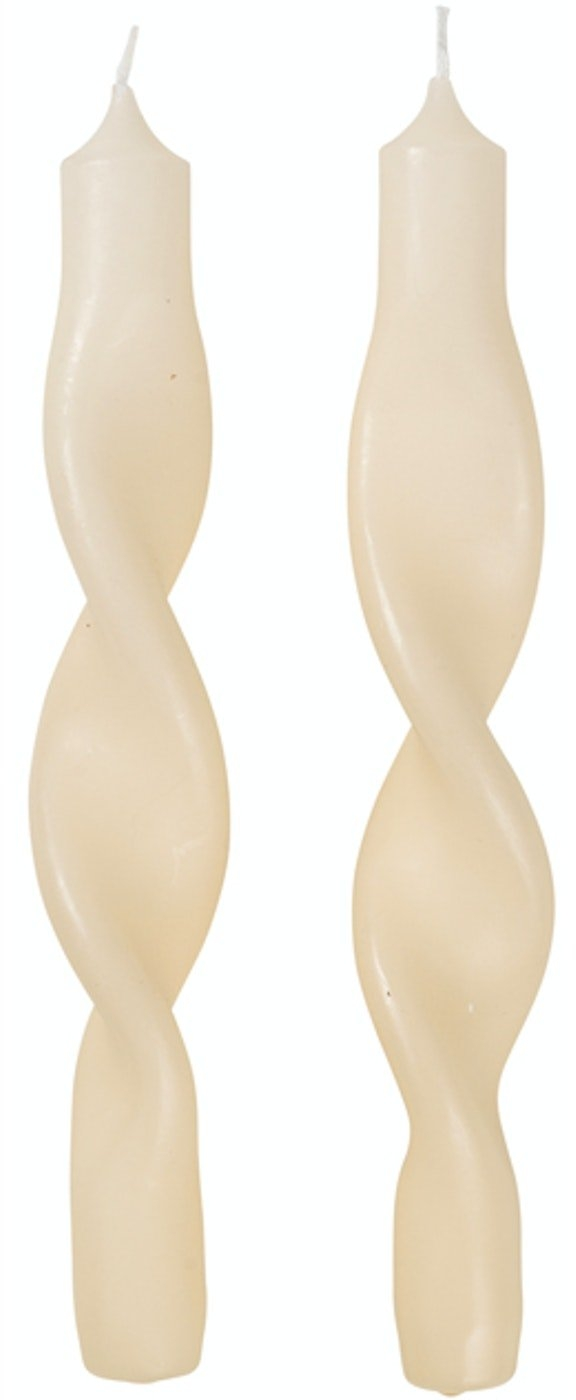 Stearinlys Sæt Broste Copenhagen Twist Orange Paraffinvoks ø2 4ã 23 Cm   Timers Brændetid
