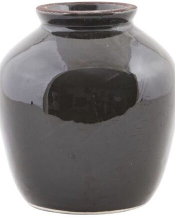 Stentøjsvase House Doctor Shine Sort ø12ã H14 Cm