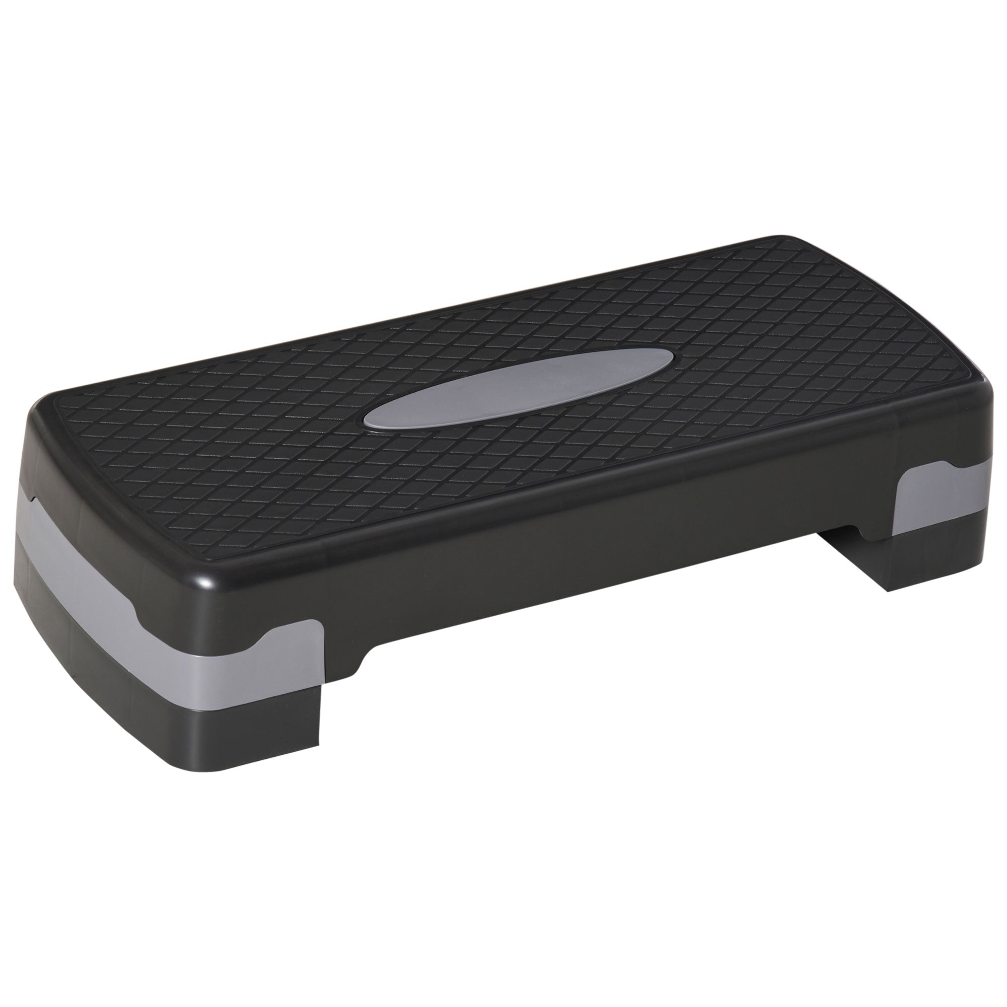 Stepper Aerobic Fitness Home Trainer Stepper  -trins Højdejusterbar  10 15 Cm  Egnet Til Hjemme- Og Kontorbrug Sort Grå 68   29   15 Cm