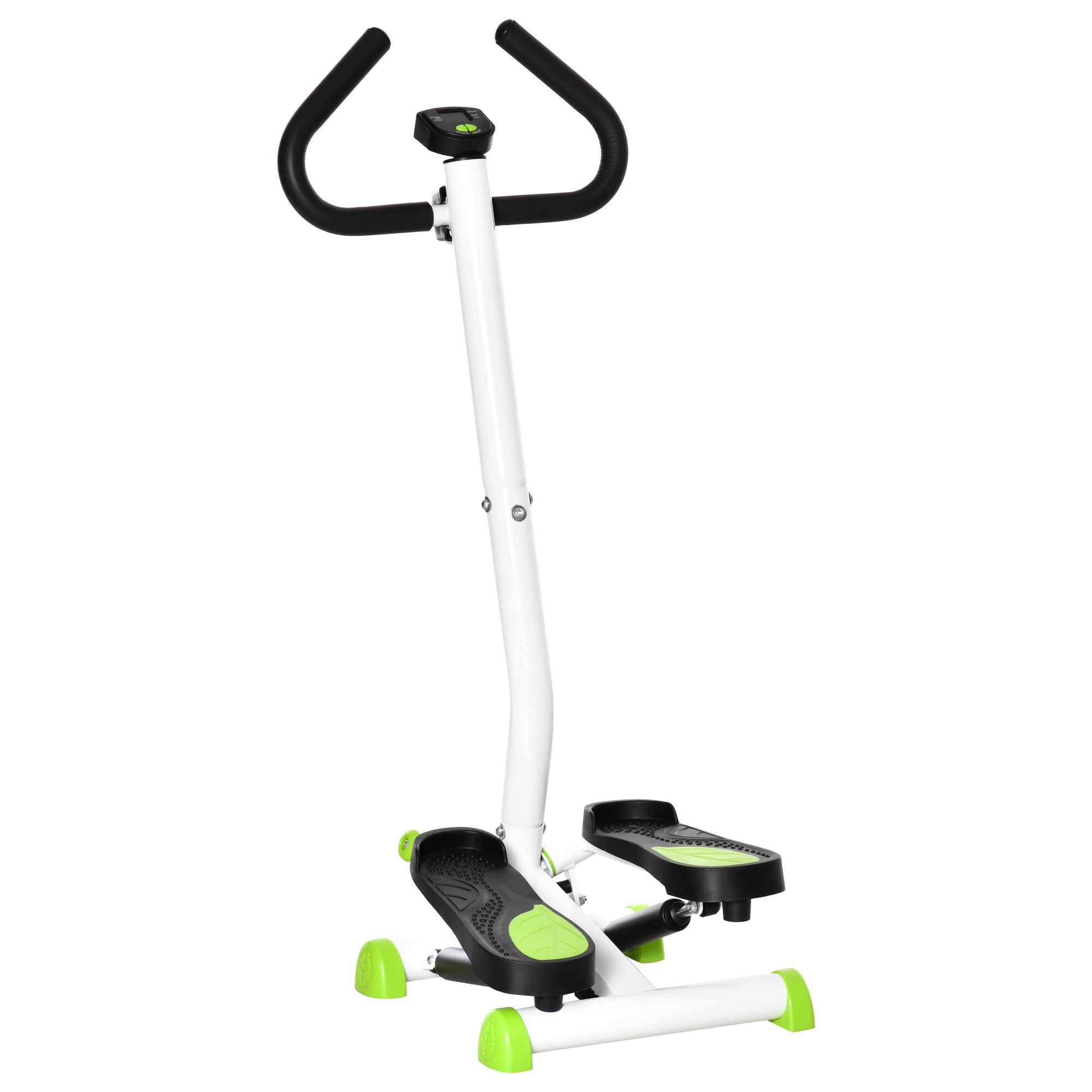 Stepper Fitnessudstyr  Lcd-skærm  Skridsikre Pedaler  Stål Og Abs  55   44   108 Cm  Grøn   Sort