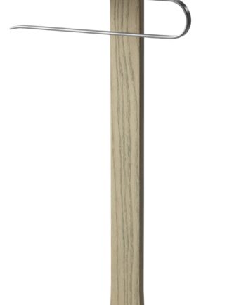 Stumtjener   Garderobestativ Oscarssons Möbel Zeve Gråolieret Ask Stål 108x40 Cm