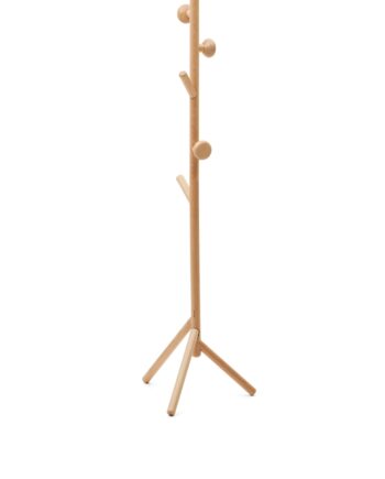 Stumtjener Kave Home Nadue   Aftagelige Bøjler H170 B46 D46 Cm Massivt Bøgetræ Natur   Moderne Nordisk Design