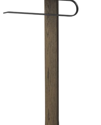 Stumtjener Oscarssons Möbel Zeve   Røget Olieret Eg Og Sort Stål H108ã B40ã D27 Cm