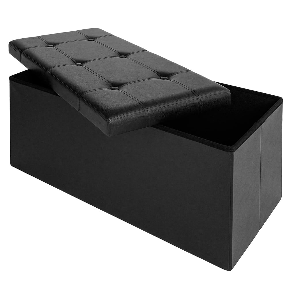 Taburet Bænk Bryst Bænk Sæde Kube Skammel Sæde Bryst Legetøjs Box Bænk  Model:  Sort