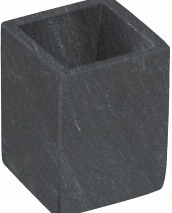 Tandbørsteholder Kave Home Aixa Marmor Sort 10x8x8 Cm