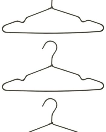Tøjbøjler House Doctor Wire Sæt   Stk Mørkegrå H20 8ã B40   Cm