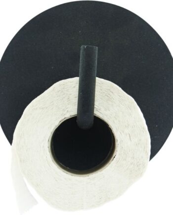 Toiletrulleholder House Doctor Text Sort Aluminium ø13   H12     L5 Cm