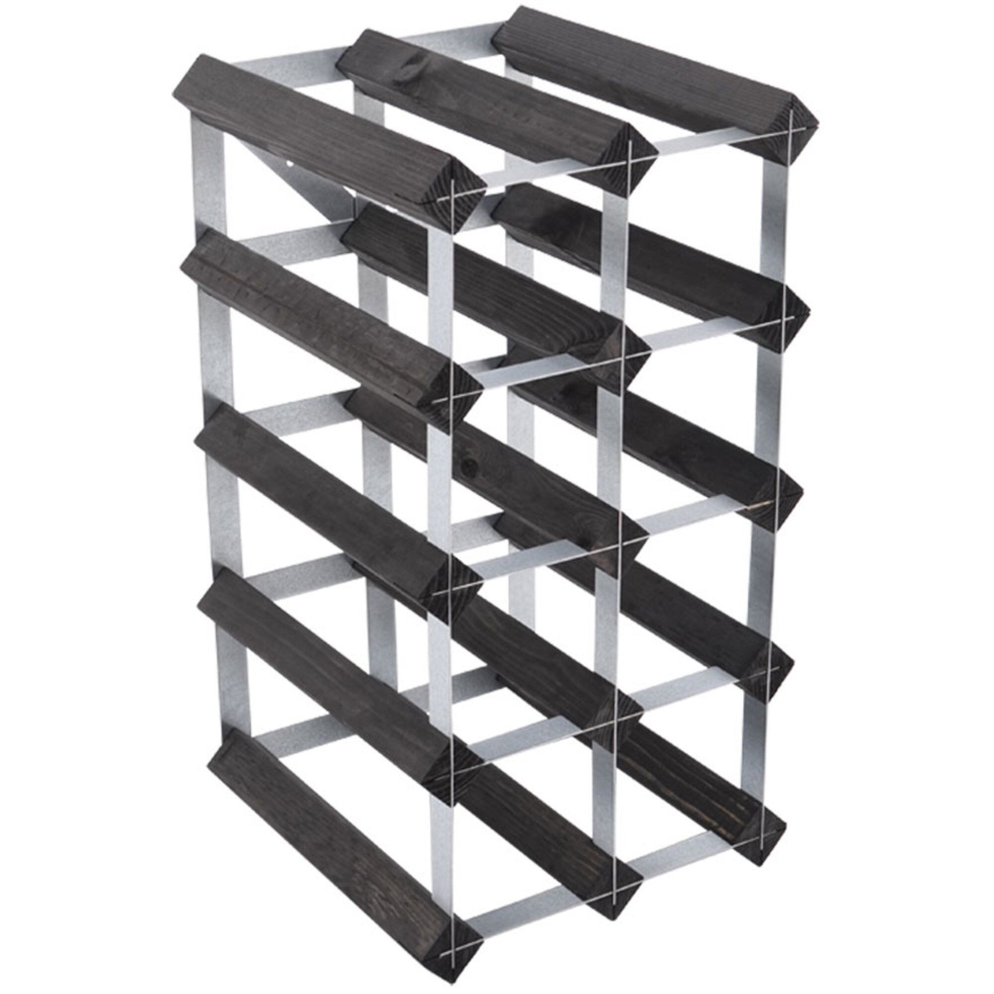 Traditional Wine Rack Vinstativ Black Ash 12 Flasker
