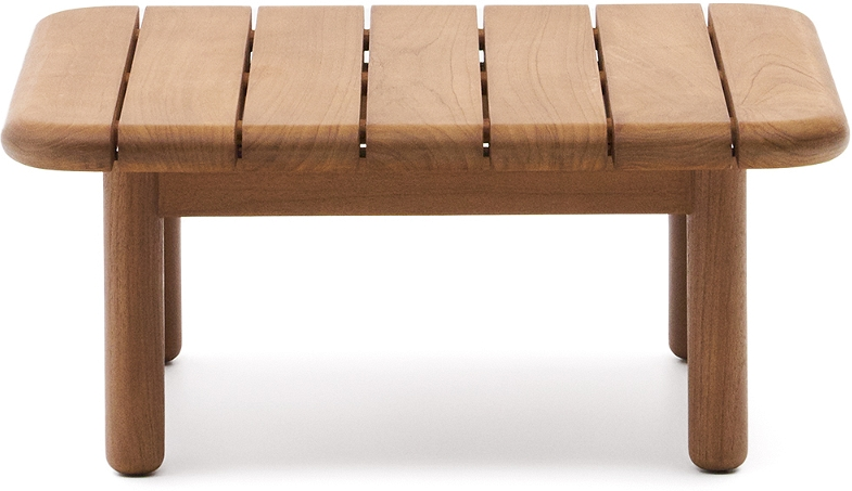 Udendørs Side- Og Loungebord Kave Home Turqueta   Massivt Teak Fsc-certificeret   70ã 70 Cm  H31 Cm